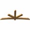 Ekena Millwork Alberta Rough Sawn Timber Gable Bracket, Western Red Cedar, 108"W x 45"H x 4"D x 6"F, 10/12 Pitch GBW108X45X0406ALB00RWR - alternate 3